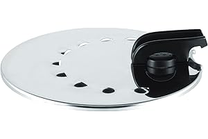 Tefal Ingenio L98298 Multi Couvercle Inox 20-28cm Idéal pour Égoutter Compatible avec les casseroles et poêles Ingenio Passe au lave-vaisselle Acier inoxydable/Noir