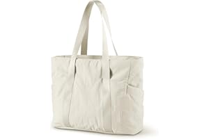 bagsmart Sac Fourre Tout pour Tapis de Yoga,Grand Sac a Main Femme,Sac Cabas Femme pour Shopping,Gym,Sport,Voyage