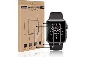 Carantee 2 Stück Schutzfolie für Panzerglas für Apple Watch Series 4/5/6/SE 44mm, Kristallklar Apple Watch 44mm Displayschutzfolie