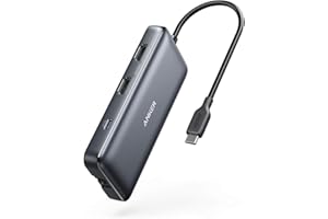 Anker Laptop Docking Station Dual Monitor, 8-in-1 USB C Hub, 4K Dual Monitor with 2 HDMI, 1 Gbps Ethernet Hub, 85W Power Delivery, SD Card Reader for MacBook Pro, XPS and More (Charger not Included)