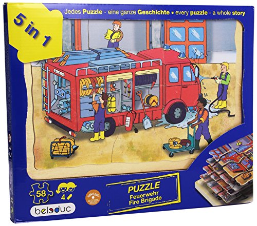 Preisvergleich Produktbild Beleduc 17035 Lagen-Puzzle "Feuerwehr"