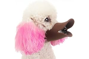 VANKRA Bozal para perros con forma de pico de pato, antimordeduras y antiladridos, de silicona