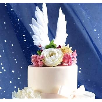 Angel Wing Cake Topper Decoration For Anniversary Birthday Party