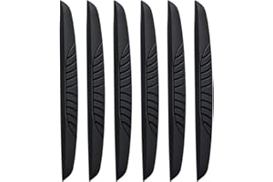 acdokuk 6 PCS Car Door Edge Protector, Car Door Protectors Bump Guards, Anti-rub Decorative Strips, Universal Car Rear View Mirror Edge Protection Front and Rear, for Car and Truck Doors