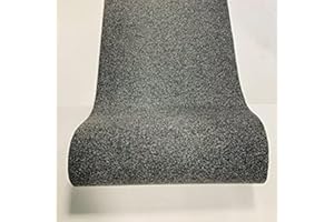 M.SERVICE SRL Decoration Grigio - Tappeto Passatoia Antiscivolo Lungo (300x67 cm) Tappetino in Moquette Facilmente Lavabile, Ideale per Passatoia Cucina, Passatoie o Lavello Bagno, Corridoio - Made in Italy
