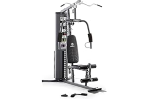 Marcy150 LB Stack Home Gym avec poulie, Bras et Jambes, Station d'entraînement multifonctionnelle pour la Maison Gym Haltérophilie et Musculation MWM-4965