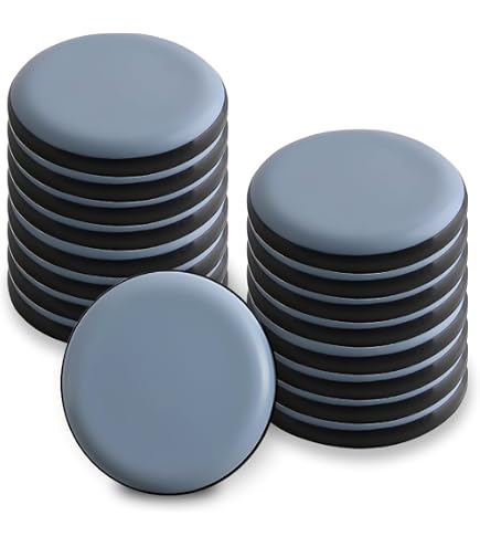 Cyclingcolors – Lot de 4 patins glisseurs téflon autocollants 19 x 70 mm – Protection sol parquet – Réduit frottements et rayures – Pour meubles