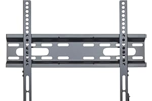 ATHLETIC Support Mural TV pour Téléviseurs LCD LED Plasma Plats/Incurvé de 23 à 55 Pouces, Support Mural avec Max VESA 400x400 mm Charge 50 kg Niveau à Bulle Incluses