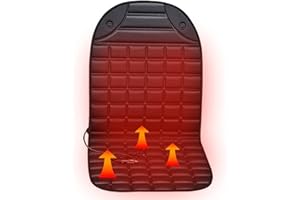 ALIEDA Autositzheizung, 12v Zwei Stufen Beheizbarer Sitzbezug, Universell Warm Auto Sitzauflagen, für Reisen Geeignet,Nr.3-1Packung