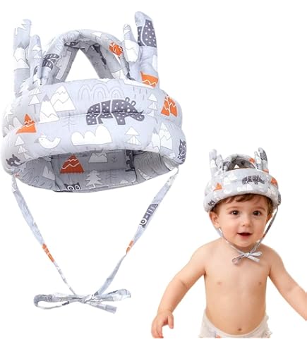 Casque De Sécurité Bébé Réglable Anti-Chute - Protection Tête Enfants 6 Mois à 6 Ans