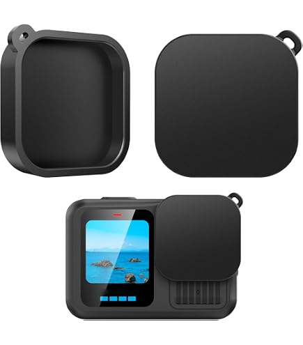 Silikon-Schutzhülle Mit Objektivdeckel Für GoPro Hero 11, 10, 9 – Schwarz