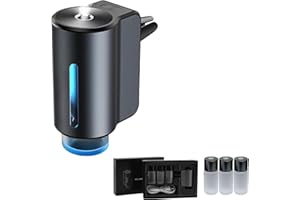 YUCHIFA Smart Car Air Freshener, Car Diffuser Air Freshener, Adjustable Car Aroma Diffuser with Three Levels,Intelligent Car Aroma, Fresheners Diffuser (Flower,Diffuser+3pcs oil)