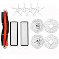 Kit De Rechange Pour Aspirateur Robot DREAME D20 Plus - 4 Brosses Latérales, 4 Filtres, 4 Chiffons + Brosse Nettoyage