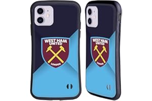 Head Case Designs Officially Licensed West Ham United FC Blue Gradient Crest Hybrid Case Compatible With Apple iPhone 11