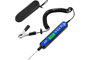 OBDResource Spannungsprüfer kfz Smart Circuit Tester, Stromfühler 0,8-100V DC Spannungsprüfer Automotive Kontinuität Test Elektrische Tester Auto Sicherung Tester mit Taschenlampe für Autobatterie