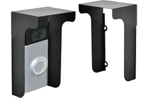FUNNYTEK RingDoorbell Rain Cover Steel Anti-Glare Protection Weather Protector, Rain Cover Weather-Blocking Cover Glare Sun Protector Shield, Doorbell Protection for Most Video Doorbells