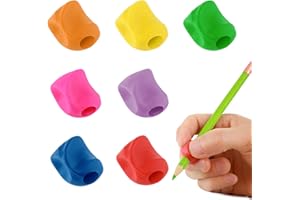Ymapinc 7 uchwytów na ołówki dla dzieci, do pisania ręcznego, uchwyty na ołówki dla dzieci, malucha, uchwyty na palce, dla przedszkolaka, malucha, przedszkola, 7 szt