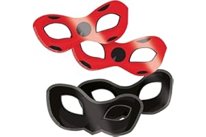 amscan 8 Masques en Carton Ladybug