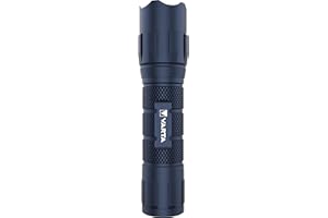 ‎VARTA VARTA Latarka F20 LED (aluminiowa obudowa, precyzyjna ostrość, mała, na baterie), niebieska, do noszenia na co dzień, do samochodu, gospodarstwa domowego, torby lub torby na płaszcz