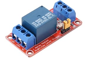 KEENSO 1 Channel Relay Module, 5V 1 Channel Relay Module Relay Board with Optocoupler Low Level Trigger Expansion Board for 5V/12V/24V(5V)