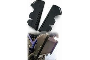 Heinmo Moto Alluminio Griglia Radiatore CoPer tura Laterale Protezione Per Yama 'MT 07 FZ07 FZ-07 2014-2017 Radiatore Acqua di Raffreddamento Serbatoio Protezione Della CoPer tura (black)