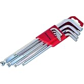 Izeltas Izeltaş 4906 Round Head Allen Key Set Long 9 Pieces