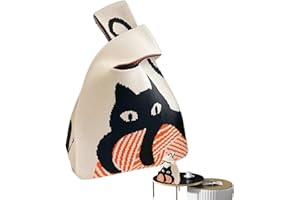 Maciun Knitted Wrist Bag, Portable Knot Wrist Bag | Knot Crochet Portable Wrist Bag - Shopping Bags Purse Purse Wrist Bag for Women Family Friends