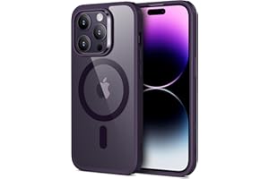 ESR Etui do iPhone 14 Pro, kompatybilne z MagSafe, Classic Hybrid magnetyczne etui z HaloLock, wojskowa norma ochrona przed upadkiem, odporna na zarysowania tylna strona telefonu, przezroczysty