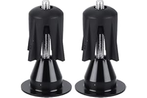 TYGFRT 1 Pair Black Bicycle Handlebar Plugs, Handlebar Plugs, Aluminum Alloy Handlebar Ends, Bicycle Brakes, Racing Handlebar End Caps, Steering Wheel End Caps