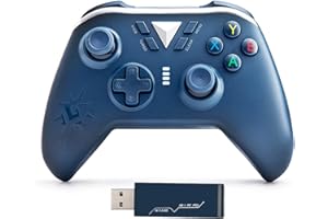 SEHAWEI Mando Xbox One inalámbrico,2.4G Bluetooth Joystick Inalámbrico, Compatible con Xbox One/Xbox One S/Xbox One X/Xbox Series X/PS3/PC, Gamepad Inalámbrica(Blue)