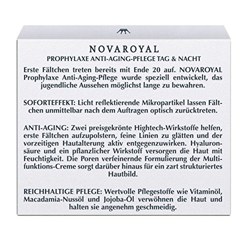 NOVAROYAL® Gesichtscreme für junge Haut | hochwertige Anti Aging Pflege gegen erste Linien und Mimikfältchen | wirkt vorzeitiger Hautalterung effektiv entgegen | für ein verfeinertes Porenbild | intensiv feuchtigkeitsspendend für strahlend schönes und vitales Aussehen - 3