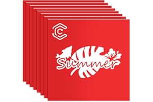 Creatorally Plaque Acrylique pour Gravure Laser, Plaque Plexi Couleur 30x30 cm 1,3mm, Plastique à Graver Bicouche 8 Feuilles Matériau Laser pour Signalétique Décoration (Blanc sur Rouge)