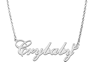 RONKAH Custom Personalized Name Necklace with Heart Customized Name Necklace for Women Personal Fashion Necklace Best Gift for Girl Mother Daughter Friendship Christmas Birthday