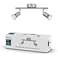 Philips LED Limbali, Lampada Faretti da Soffitto, 2 Punti Luce, Acciaio