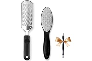 MTSKAEO Lima Pies Removedor acero inoxidable, Lima pies profesional para eliminar callos, rasqueta para pedicura, Lima de Pies Premium Removedor de Callos para Pedicuras, Eliminador de Callos.