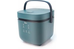 ANJIELO SMART Mini Cuociriso da 1,2 Litri, Per 1-2 Persone, 4 Funzioni Multicooker per Preparare Riso, Zuppa, Porridge, Torta