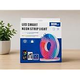 DORDOİ 5 Metre Akıllı Silikon Neon G&ouml;r&uuml;n&uuml;ml&uuml; RGB LED Şerit Işık Uygulama Kontroll&uuml; M&uuml;zik ve Ses Senkronizasyonu 16 Milyon Ren