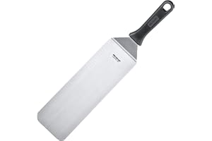 Westmark Professional Grillspatel, vinklad, flexibel, hållbar, bladstorlek: 9.5 x 27.5 cm, längd: 43 cm, rostfritt stål/plast, Master Line, svart/silver, 13422270