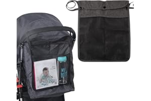 BEYEQCEZ Kinderwagen Organizer Universal,Kinderwagentasche, Universal Einkaufsnetz Für Kinderwagen,Stroller Organizer,Baby Kinderwagen Organizer,Buggy Kinderwagenorganizer, Multifunktion Kinderwagen Tasche