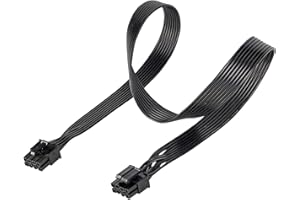 YIEJOYA Conector de CPU de 8 Pines a CPU de 8 Pines (4+4 extraíbles), Conector EPS-12 V, Adaptador de Red para Fuente de alimentación Modular Corsair (62 cm/24,4 Pulgadas)