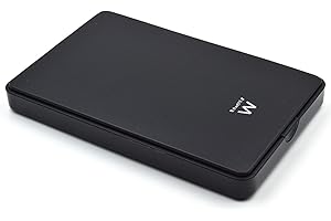 EWENT Custodia per Disco Rigido Hard Disk da 2,5 Pollici SATA - Ottimizzato per HHD e SSD 9.5mm e 7mm - Connessione USB 2.0, Compatibile con Windows e Mac