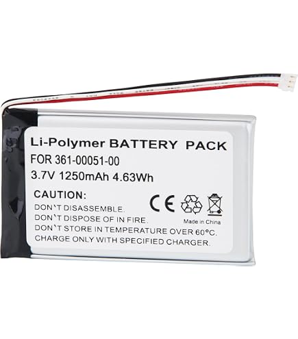 Batterie De Rechange Pour Garmin Fenix 6X Et Tactix Delta - 500 MAh 3.7V Li-ion, Compatible 361-00126-00