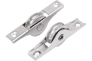 Aexit La fenêtre de la porte de l'armoire Métal Galet simple Guillotine Roue 22mm de diamètre de poulie 2pcs 790C563