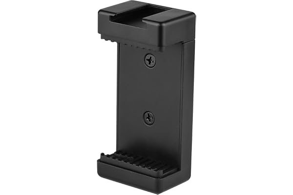 Hiffin HF-S700 Phone Tripod Mount with Cold Shoe Mount for Microphone LED Light with 1/4'' Tripod Screw Compatible with iPhone/Oneplus/Mi/Oppo & Other Smartphones Vlogging Accessories