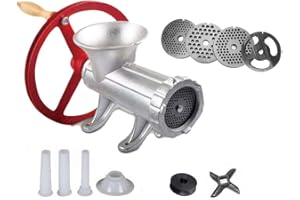 Gusseisen Fleischwolf GR.22 für manuellen und elektr. Antrieb mit Zubehör KINGHOFF KH-1430