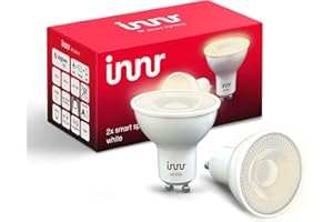 innr GU10 Zigbee Smart Home Lampe, Warmweiss, Funktioniert mit Hue* und Alexa (Bridge Erforderlich), GU10 Smart LED Spots, Alexa Lampe, Dimmbar, 2-Pack