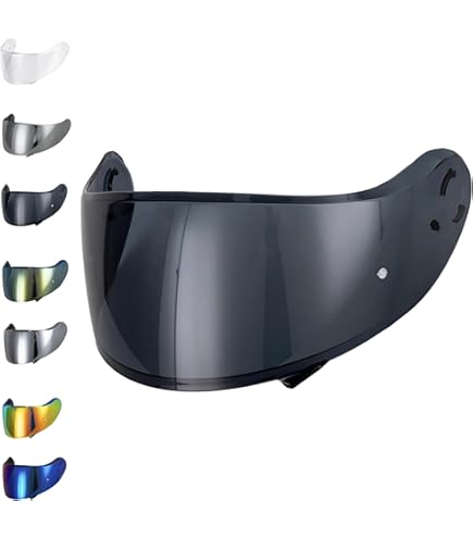 XYJTC Helmvisier Für Shoei Neotec 3 - UV-Schutz Clear Red