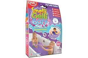 ZIMPLI KIDS ZIMPLI - Smelli Gelli Baff Bubblegum, 1 Bath or 6 Play Uses, Magically turns water into thick, scented goo, Kids Bath Toy, Certified Biodegradable, UK Made