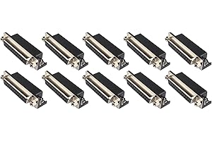 Futheda 10 Stück DB25 Buchse Stecker DB-25 Buchse Adapter Konverter RS232 25-Pin 2 Reihen Computer VGA Kabel Adapter Löttyp