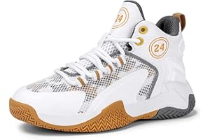 CZHIHANEG Chaussures de Basket-Ball, Chaussures de Basket-Ball pour Enfants, Chaussures de Sport avec Velcro, Chaussures de Sport